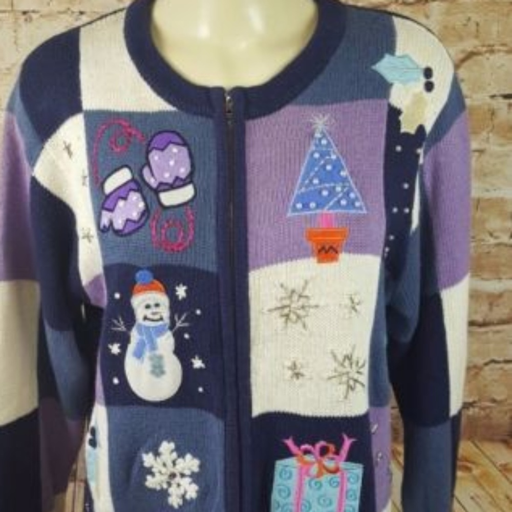 Christmas Holiday Sweater Snowman